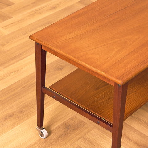 Swedish serving trolley in teak