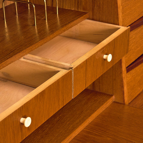 Swedish bookshelf in teak