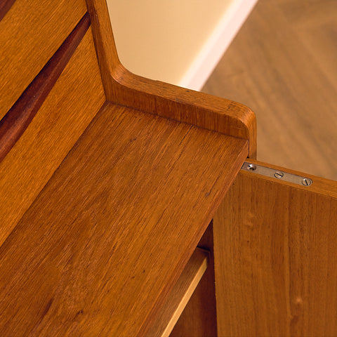 Swedish bookshelf in teak