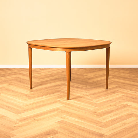 Danish square dining table in teak by Skovmand & Andersen