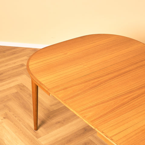 Danish square dining table in teak by Skovmand & Andersen