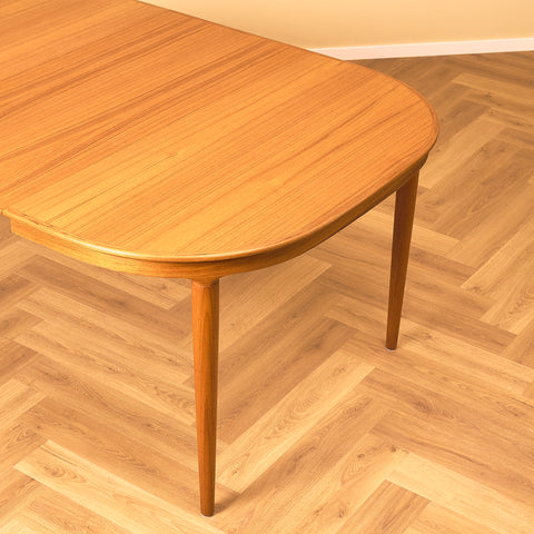 Danish square dining table in teak by Skovmand & Andersen