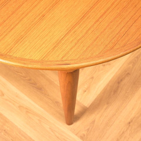 Danish square dining table in teak by Skovmand & Andersen