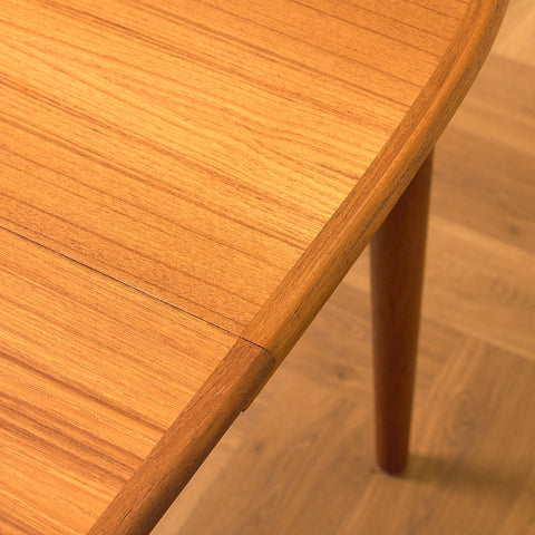 Danish square dining table in teak by Skovmand & Andersen