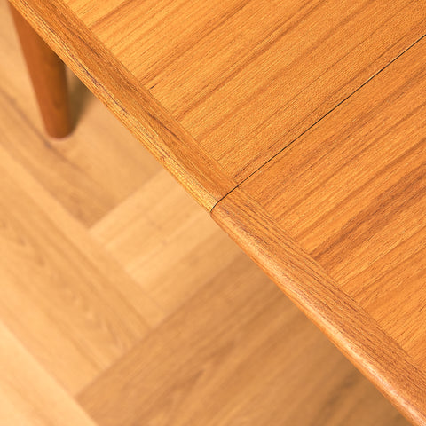 Danish square dining table in teak by Skovmand & Andersen
