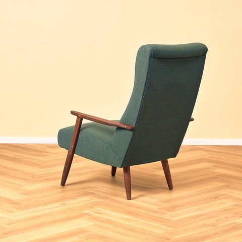 Danish armchair in solid walnut