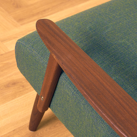 Danish armchair in solid walnut