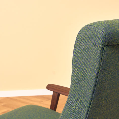 Danish armchair in solid walnut
