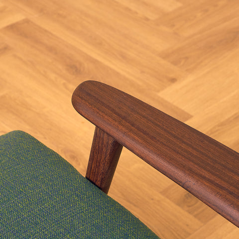 Danish armchair in solid walnut