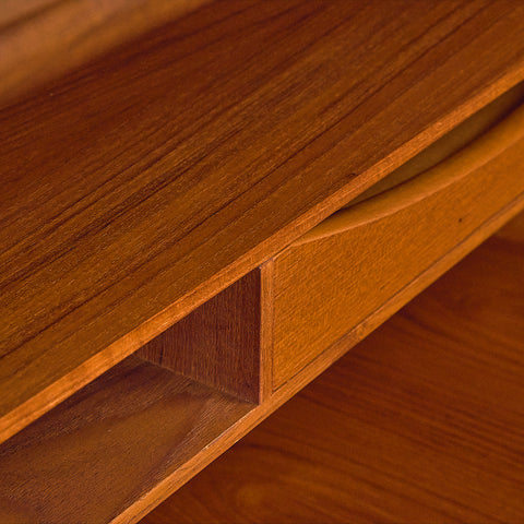 Swedish bookshelf in teak and oak by Bräntorps möbelfabrik