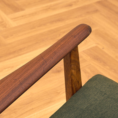 Swedish armchair in walnut and oak