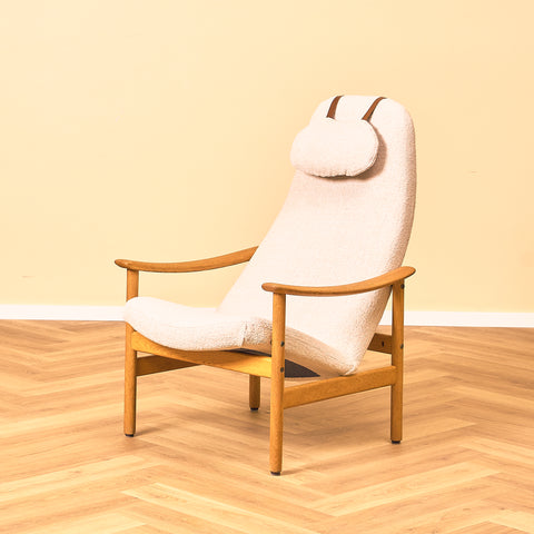 Swedish armchair in oak by Alf Svensson for Ljungs