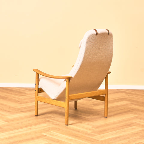 Swedish armchair in oak by Alf Svensson for Ljungs