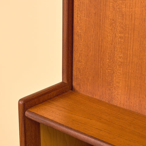 Swedish bookshelf in teak and oak by Bräntorps möbelfabrik