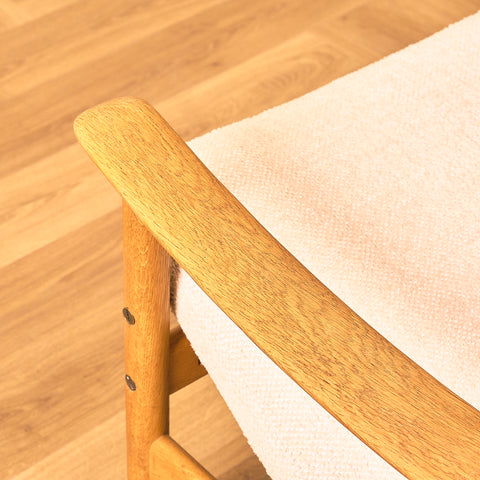 Swedish armchair in oak by Alf Svensson for Ljungs