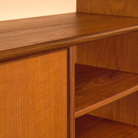 Swedish bookshelf in teak and oak by Bräntorps möbelfabrik