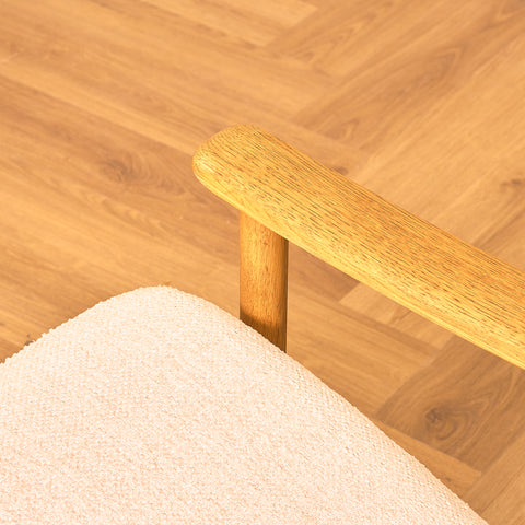 Swedish armchair in oak by Alf Svensson for Ljungs