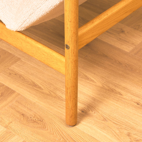 Swedish armchair in oak by Alf Svensson for Ljungs