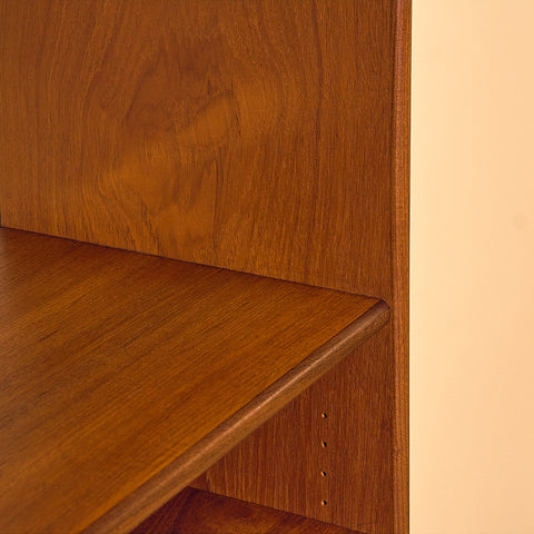 Swedish bookshelf in teak and oak by Bräntorps möbelfabrik