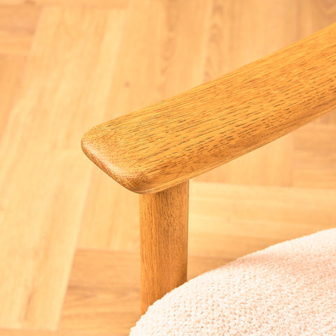 Swedish armchair in oak by Alf Svensson for Ljungs