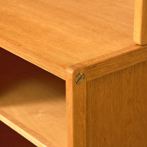 Swedish bookshelf in oak by Bertil Fridhagen for Bodafors