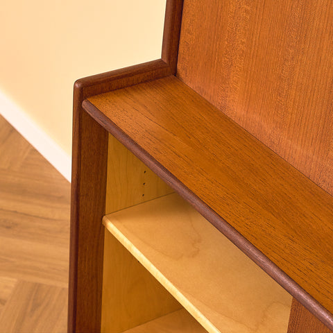 Swedish bookshelf in teak and oak by Bräntorps möbelfabrik
