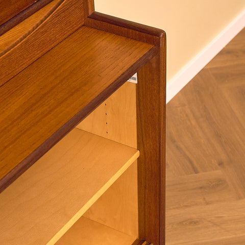 Swedish bookshelf in teak and oak by Bräntorps möbelfabrik