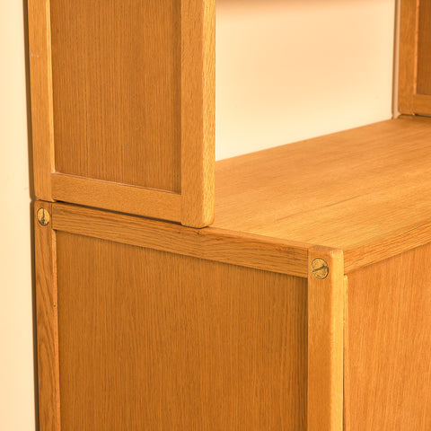 Swedish bookshelf in oak by Bertil Fridhagen for Bodafors