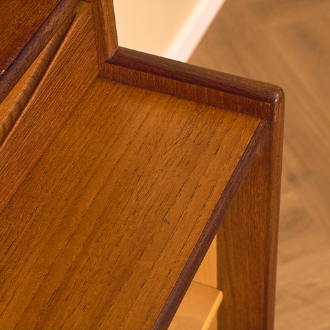 Swedish bookshelf in teak and oak by Bräntorps möbelfabrik