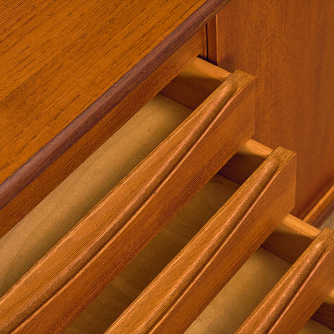 Swedish bookshelf in teak and oak by Bräntorps möbelfabrik