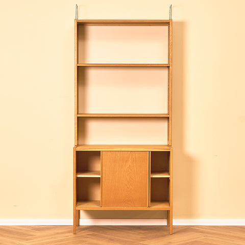 Swedish bookshelf in oak by Bertil Fridhagen for Bodafors