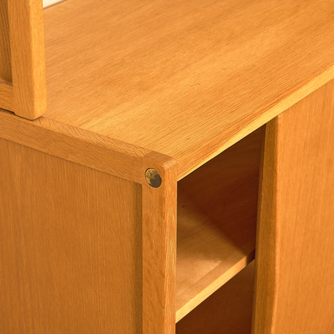 Swedish bookshelf in oak by Bertil Fridhagen for Bodafors