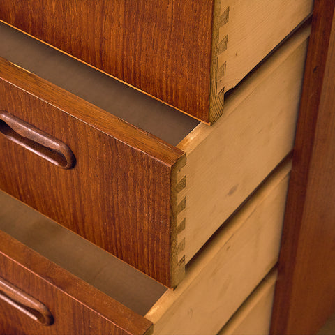Danish chest of drawers in teak