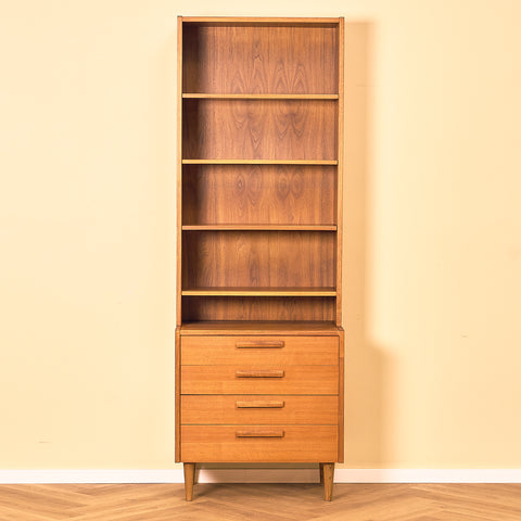 Swedish bookshelf in walnut by Nils Jonsson for Hugo Troeds