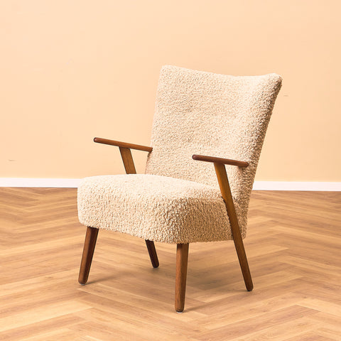 Swedish armchair in teak and oak