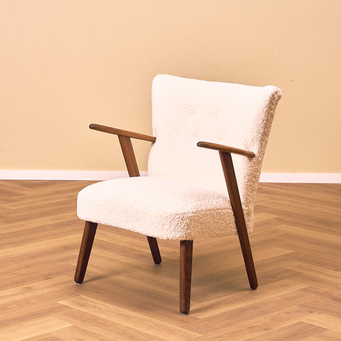 Danish armchairs in solid walnut by Erhardsen & Andersen for ERAN Møbler