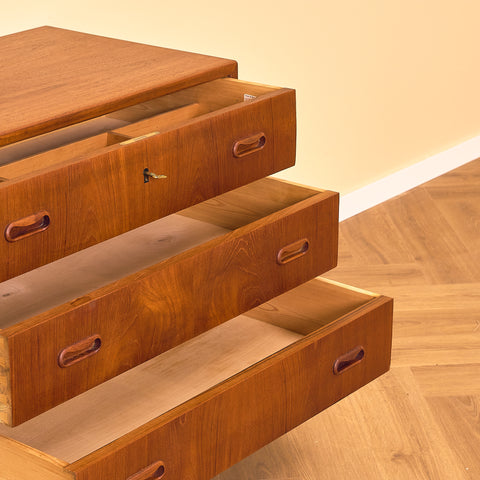 Swedish chest of drawers in teak