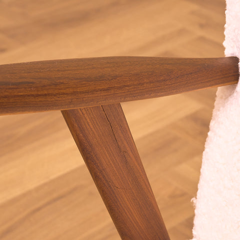 Danish armchairs in solid walnut by Erhardsen & Andersen for ERAN Møbler