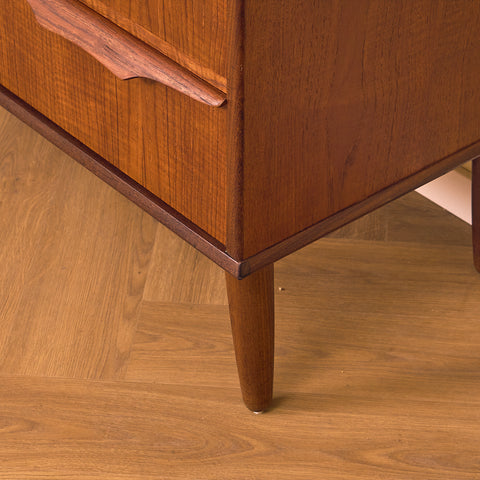 Danish chest of drawers in teak by Klaus Okholm for Trekanten