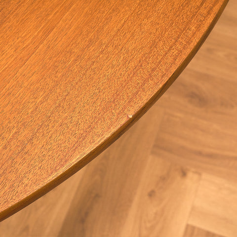 Danish round dining table in teak