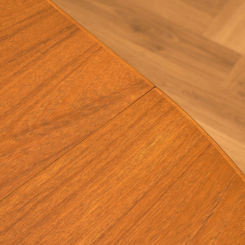 Danish round dining table in teak