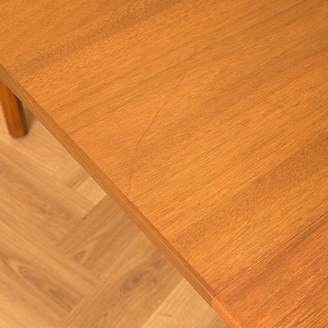 Danish round dining table in teak