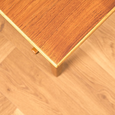 Swedish small coffee table in teak and beech
