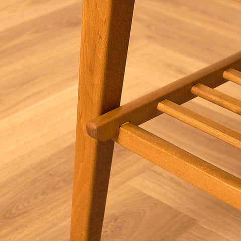 Swedish small coffee table in teak and beech