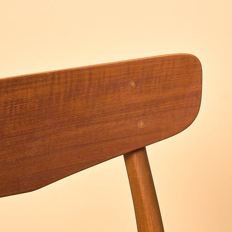 Danish dining chairs in teak and beech by Findahl Møbelfabrik, model 'Møsbol'