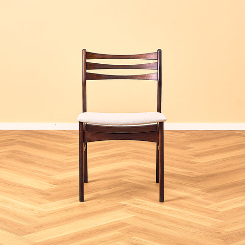 Danish dining chairs in Santos rosewood and walnut by SAX