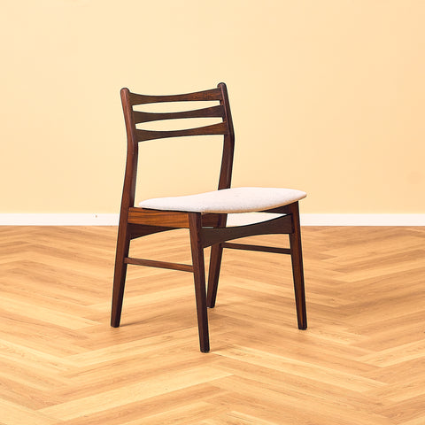 Danish dining chairs in Santos rosewood and walnut by SAX