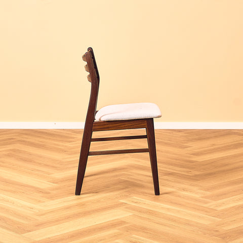 Danish dining chairs in Santos rosewood and walnut by SAX