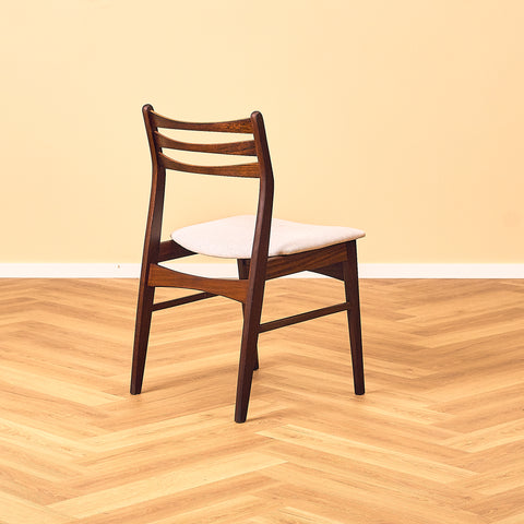 Danish dining chairs in Santos rosewood and walnut by SAX