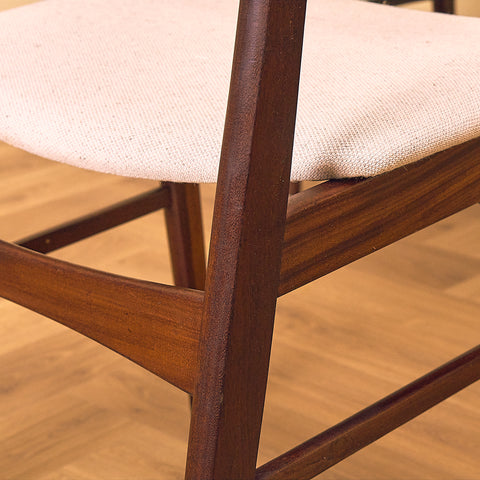 Danish dining chairs in Santos rosewood and walnut by SAX